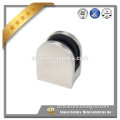 Brushed Finish - round Profile - Round Back Stainless Steel Glass Clips